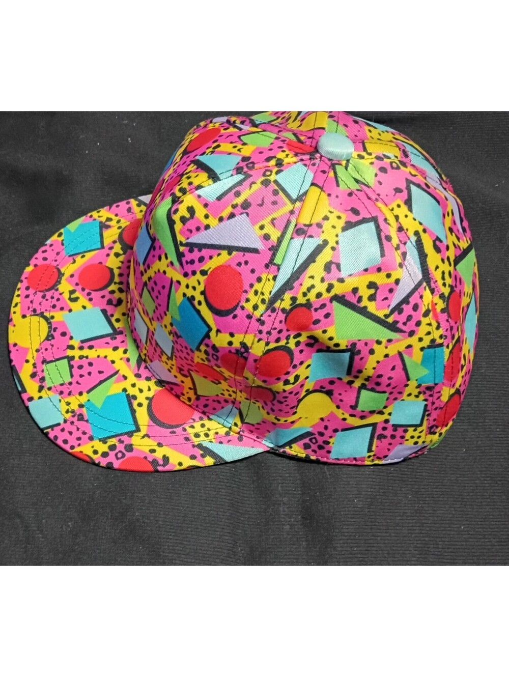 Colorful Geometric Pattern Snapback Hat - Picture 5 of 6